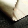 名古屋帯 六通柄 良品 正絹 花柄 名古屋仕立て なごや帯 リサイクル帯 帯 箔 菊 ベージュ_画像13