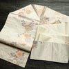 名古屋帯 六通柄 良品 正絹 花柄 名古屋仕立て なごや帯 リサイクル帯 帯 箔 菊 ベージュ_画像22