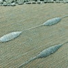 名古屋帯 太鼓柄 良品 正絹 幾何学柄・抽象柄 名古屋仕立て なごや帯 リサイクル帯 帯 シンプル おしゃれ 緑・うぐいす色_画像8