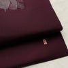 名古屋帯 太鼓柄 落款入り 正絹 花柄 名古屋仕立て なごや帯 リサイクル帯 帯 シンプル 紫・藤色_画像11