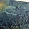名古屋帯 太鼓柄 正絹 木の葉・植物柄 松葉仕立て なごや帯 リサイクル帯 帯 洒落 青・紺_画像8
