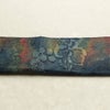 名古屋帯 太鼓柄 正絹 木の葉・植物柄 松葉仕立て なごや帯 リサイクル帯 帯 洒落 青・紺_画像15