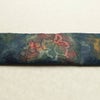 名古屋帯 太鼓柄 正絹 木の葉・植物柄 松葉仕立て なごや帯 リサイクル帯 帯 洒落 青・紺_画像16