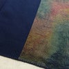 名古屋帯 太鼓柄 正絹 木の葉・植物柄 松葉仕立て なごや帯 リサイクル帯 帯 洒落 青・紺_画像18
