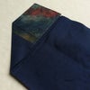 名古屋帯 太鼓柄 正絹 木の葉・植物柄 松葉仕立て なごや帯 リサイクル帯 帯 洒落 青・紺_画像19