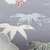 小紋 縮緬 付下小紋 正絹 木の葉・植物柄 袷仕立て 身丈167cm 裄丈66cm リサイクル着物 着物 紫・藤色_画像16