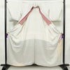 色留袖 良品 綸子 しつけ糸付き 一つ紋付き 伊達衿付き 正絹 流水・波柄 袷仕立て 身丈156.5cm 裄丈65.5cm リサイクル着物 着物 刺繍 絞り 共八掛 結婚式 フォーマル ライトグレー グレー_画像3