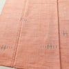 紬 美品 正絹 幾何学柄・抽象柄 袷仕立て 身丈165cm 裄丈64.5cm リサイクル着物 一部しつけ糸付き 着物 橙_画像4