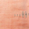 紬 美品 正絹 幾何学柄・抽象柄 袷仕立て 身丈165cm 裄丈64.5cm リサイクル着物 一部しつけ糸付き 着物 橙_画像7