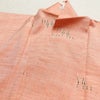 紬 美品 正絹 幾何学柄・抽象柄 袷仕立て 身丈165cm 裄丈64.5cm リサイクル着物 一部しつけ糸付き 着物 橙_画像16