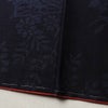紬 良品 しつけ糸付き 正絹 木の葉・植物柄 袷仕立て 身丈166cm 裄丈64cm リサイクル着物 着物 青・紺_画像14
