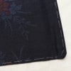 紬 良品 しつけ糸付き 正絹 木の葉・植物柄 袷仕立て 身丈166cm 裄丈64cm リサイクル着物 着物 青・紺_画像17
