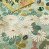 訪問着 良品 金駒刺繍 綸子 正絹 木の葉・植物柄 袷仕立て 身丈149.5cm 裄丈61.5cm リサイクル着物 着物 刺繍 箔 共八掛 金彩 入学式 卒業式 結婚式 七五三 お宮参り フォーマル 四季花 緑・うぐいす色_画像8