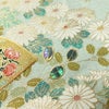 訪問着 良品 金駒刺繍 綸子 正絹 木の葉・植物柄 袷仕立て 身丈149.5cm 裄丈61.5cm リサイクル着物 着物 刺繍 箔 共八掛 金彩 入学式 卒業式 結婚式 七五三 お宮参り フォーマル 四季花 緑・うぐいす色_画像9