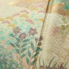 訪問着 良品 金駒刺繍 綸子 正絹 木の葉・植物柄 袷仕立て 身丈149.5cm 裄丈61.5cm リサイクル着物 着物 刺繍 箔 共八掛 金彩 入学式 卒業式 結婚式 七五三 お宮参り フォーマル 四季花 緑・うぐいす色_画像12
