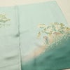 訪問着 良品 金駒刺繍 綸子 正絹 木の葉・植物柄 袷仕立て 身丈149.5cm 裄丈61.5cm リサイクル着物 着物 刺繍 箔 共八掛 金彩 入学式 卒業式 結婚式 七五三 お宮参り フォーマル 四季花 緑・うぐいす色_画像19