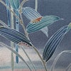 訪問着 良品 落款入り しつけ糸付き 縮緬 正絹 木の葉・植物柄 袷仕立て 身丈156.5cm 裄丈63cm リサイクル着物 着物 共八掛 入学式 卒業式 結婚式 七五三 お宮参り フォーマル 青・紺_画像9