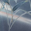 訪問着 良品 落款入り しつけ糸付き 縮緬 正絹 木の葉・植物柄 袷仕立て 身丈156.5cm 裄丈63cm リサイクル着物 着物 共八掛 入学式 卒業式 結婚式 七五三 お宮参り フォーマル 青・紺_画像10